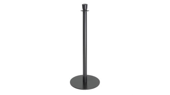 Bolero Bolero Flat Base Barrier Posts Black (2 Pack) GP638