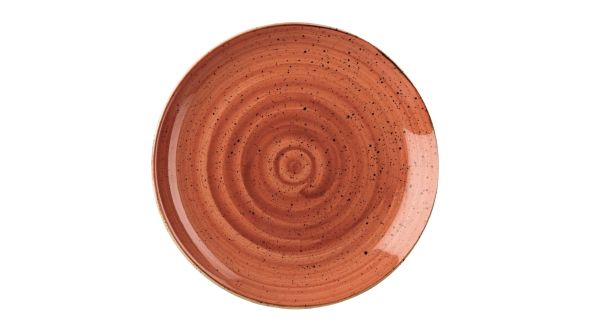 Churchill Stonecast Coupe Plates Spiced Orange 288mm (12 Pack) SSOSEV111