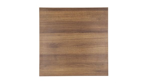 Bolero Bolero Pre-drilled Square Tabletop Rustic Oak 700mm GR330