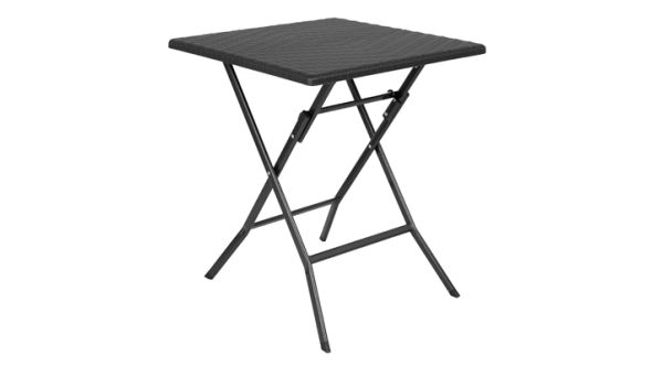 Bolero Bolero Square Folding Table Black 620mm GR772