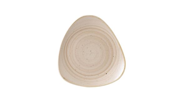 Churchill Stonecast Triangle Plates Nutmeg Cream 311mm (6 Pack) SNMSTR121