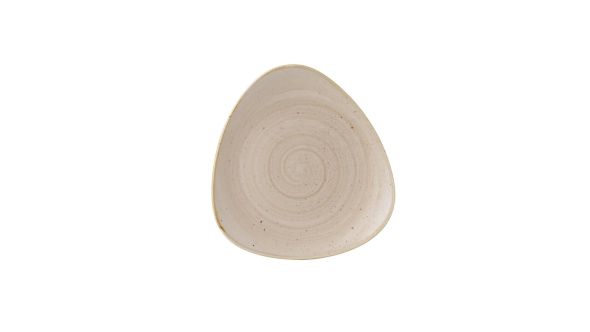 Churchill Stonecast Triangle Plates Nutmeg Cream 229mm (12 Pack) SNMSTR9 1