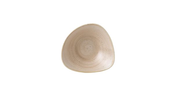 Churchill Stonecast Triangle Bowls Nutmeg Cream 235mm (12 Pack) SNMSTRB91