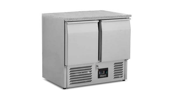 Blizzard BCC2-GR-TOP Compact Double Door Counter Refrigerator with Granite Worktop