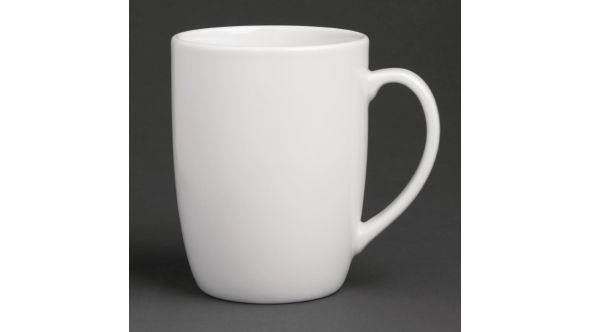 Royal Porcelain Classic White Mugs 350ml (12 Pack) P8025
