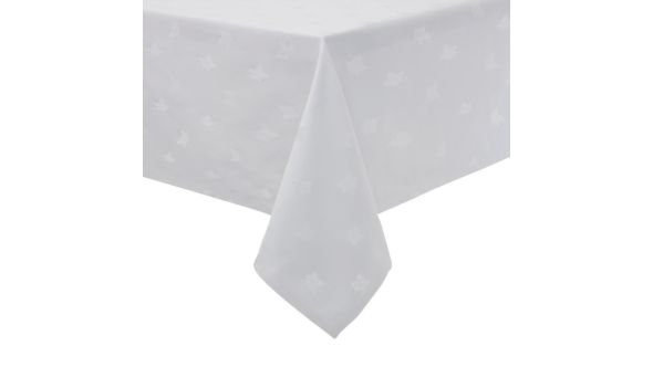 Mitre Luxury Luxor Tablecloth Ivy Leaf White 1350 x 1780mm 102460