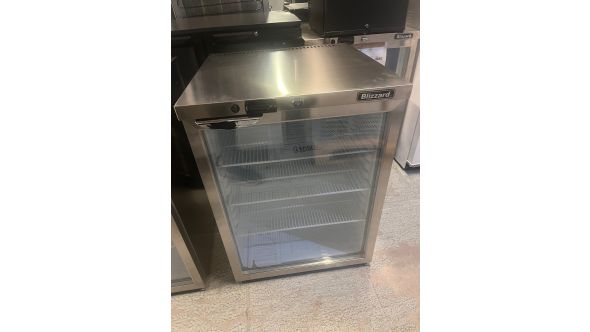 Blizzard HA250724290880 GRADED-02366 UCR140CR Single Hinged Glass Door Under Counter Refrigerator