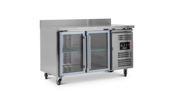 Blizzard HBC2CR 2 Glass Door GN1/1 Prep Fridge 282L