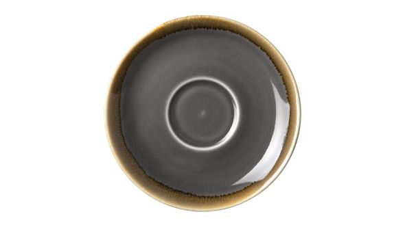 Olympia Kiln Cappuccino Saucers Smoke 140mm (6 Pack) HC391