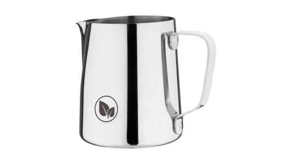 Olympia Vegan Milk Jug Stainless Steel 340ml 3212(LEAF MOTIF)