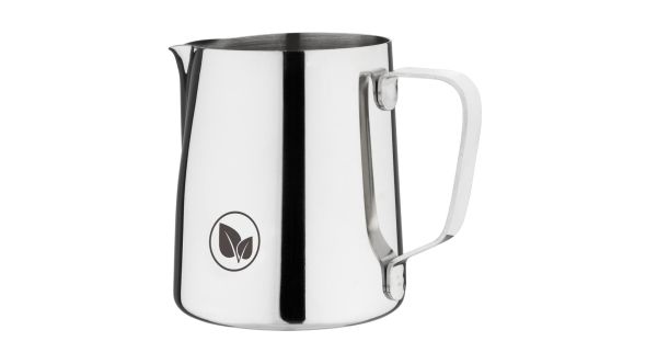 Olympia Vegan Milk Jug Stainless Steel 570ml 3220(LEAF MOTIF)