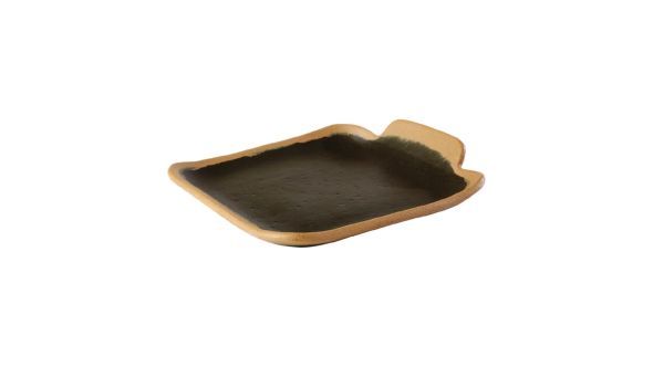 APS Crocker Square Platter Brown 140mm 84568