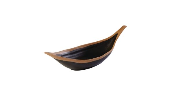 APS Crocker Leaf Bowl Brown. 305mm length 84580