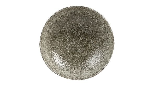 Churchill Studio Prints Raku Round Coupe Plates Quartz Black 165mm (12 Pack) RKBQEVP61
