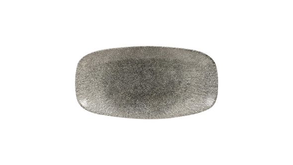 Churchill Studio Prints Raku Rectangular Plates Quartz Black 298mm (12 Pack) RKBQXO111