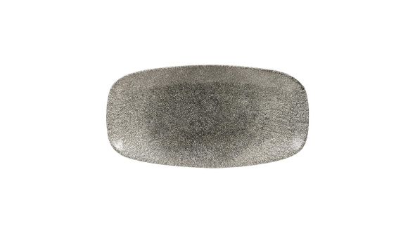 Churchill Studio Prints Raku Rectangular Plates Quartz Black 355mm (6 Pack) RKBQXO141