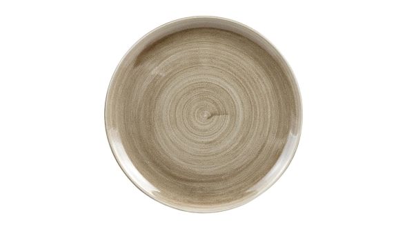 Churchill Stonecast Patina Antique Coupe Plates Taupe 324mm (6 Pack) PAATEV121
