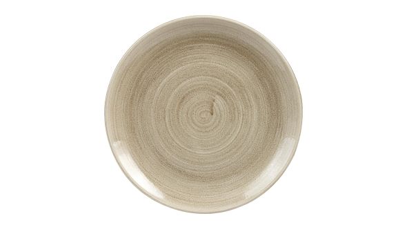Churchill Stonecast Patina Antique Coupe Plates Taupe 260mm (12 Pack) PAATEV101