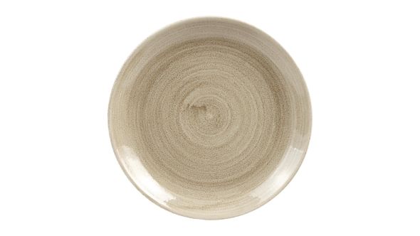 Churchill Stonecast Patina Antique Coupe Plates Taupe 217mm (12 Pack) PAATEVP81