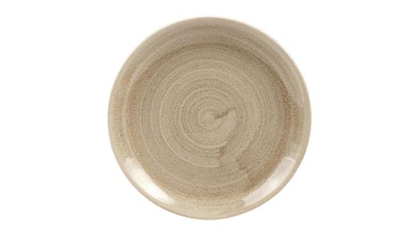 Churchill Stonecast Patina Antique Taupe Coupe Plates Taupe 165mm (12 Pack) PAATEVP61