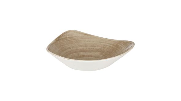 Churchill Stonecast Patina Antique Triangle Bowls Taupe 235mm (12 Pack) PAATTRB91