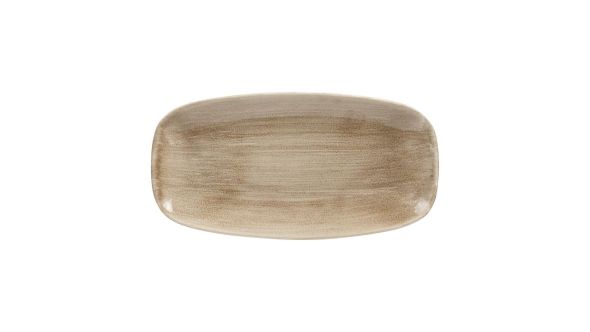 Churchill Stonecast Patina Antique Rectangular Plates Taupe 298mm (12 Pack) PAATXO111