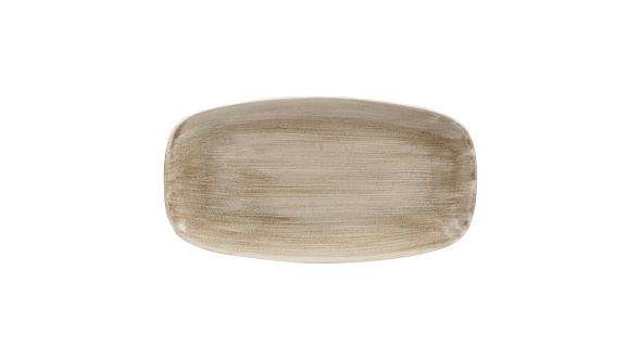 Churchill Stonecast Patina Antique Rectangular Plates Taupe 355mm (6 Pack) PAATXO141