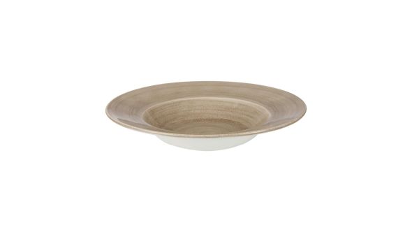 Churchill Stonecast Patina Antique Round Wide Rim Bowls Taupe 280mm (12 Pack) PAATVWBL1