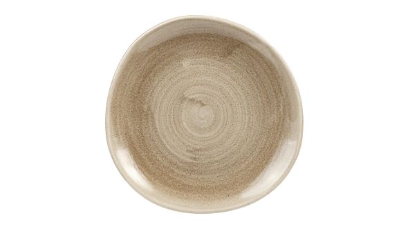 Churchill Stonecast Patina Antique Organic Round Plates Taupe 210mm (12 Pack) PAATOG8 1