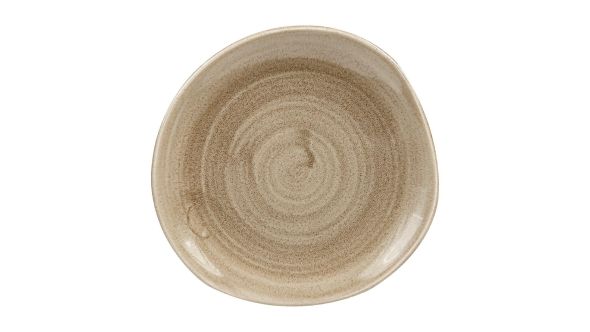 Churchill Stonecast Patina Antique Organic Round Plates Taupe 186mm (12 Pack) PAATOG7 1