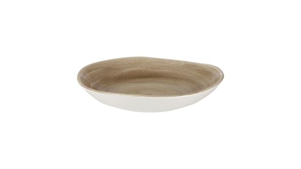 Churchill Stonecast Patina Antique Organic Round Bowls Taupe 253mm (12 Pack) PAATOGB11