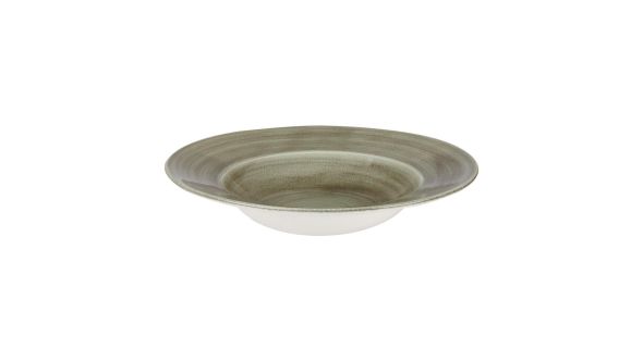 Churchill Stonecast Patina Antique Wide Rim Bowls Green 280mm (12 Pack) PABGVWBL1