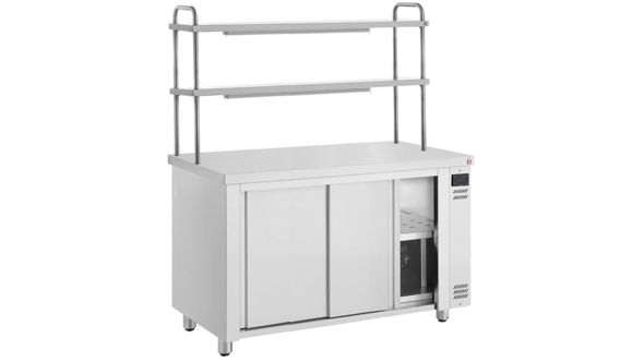 Inomak HCPW-DHG16 1600mm Hot Cupboard With Double Heated Gantry