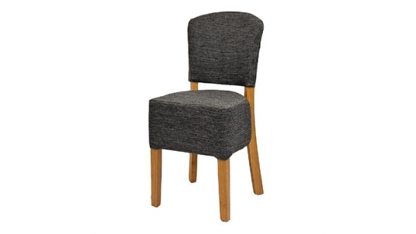 Everyday Hanoi Dining Chairs In Soft Oak with Shetland Smoke Seatpad (2 Pack) HP772
