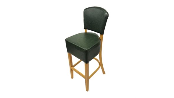 Everyday Hanoi Bar Chair in Soft Oak with Bison Cedar Vinyl HP790