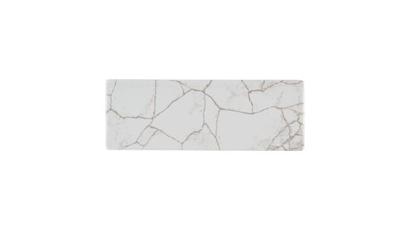 Churchill Studio Prints Kintsugi Agate Grey Oblong Plates 250x90mm (6 Pack) KTAGOF231