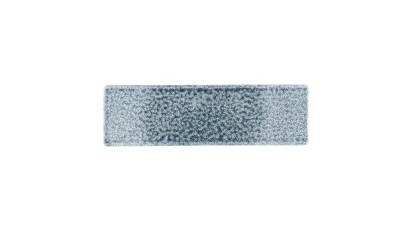 Churchill Raku Topaz Blue Oblong Plates 300 x 90mm (6 Pack) RKTBOF301