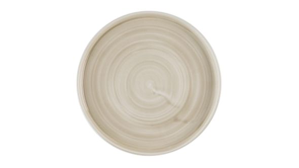 Churchill Stonecast Canvas Natural Walled Plates 210mm (6 Pack) CSNTWP211