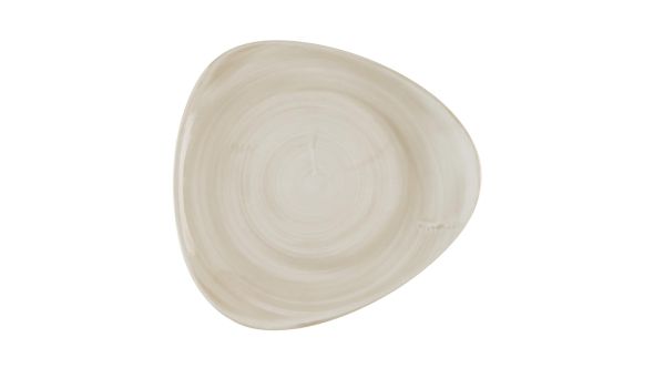 Churchill Stonecast Canvas Natural Lotus Plates 228mm (12 Pack) CSNTTR9 1
