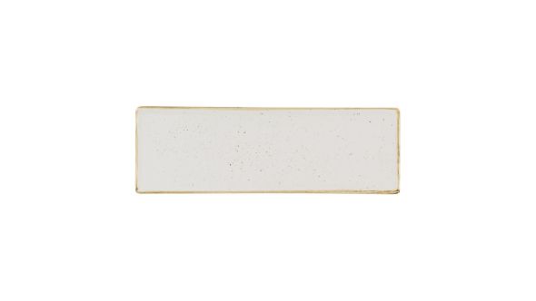 Churchill Stonecast Barley White Oblong Plates 330 x 110mm (6 Pack) SWHSOF331