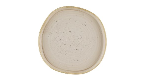 Churchill Stonecast Nutmeg Cream Organic Walled Plates 206mm (6 Pack) SNMSOW211