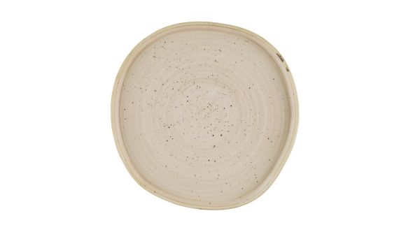 Churchill Stonecast Nutmeg Cream Organic Walled Plates 257mm (6 Pack) SNMSOW261