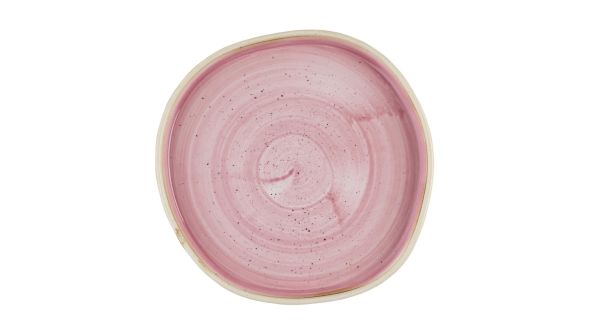 Churchill Stonecast Petal Pink Organic Walled Plates 206mm (6 Pack) SPPSOW211