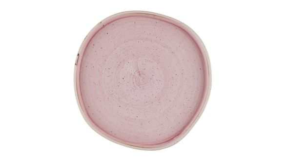 Churchill Stonecast Petal Pink Organic Walled Plates 257mm (6 Pack) SPPSOW261