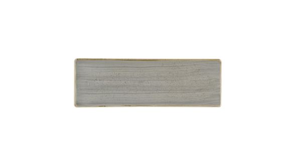 Churchill Stonecast Grey Oblong Plates 330 x 110mm (6 Pack) SPGSOF331