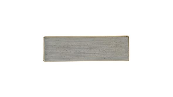 Churchill Stonecast Grey Oblong Plates 300 x 90mm (6 Pack) SPGSOF301