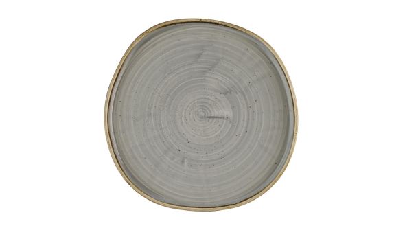 Churchill Stonecast Grey Organic Walled Plates 257mm (6 Pack) SPGSOW261