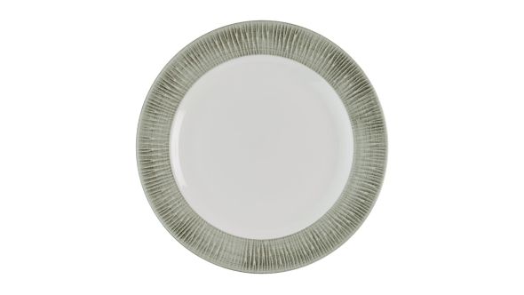 Churchill Bamboo Ceramic Spinwash Alpine Footed Plates 157mm (12 Pack) ALBALF101