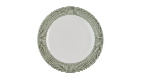 Churchill Bamboo Ceramic Spinwash Alpine Footed Plates 233mm (12 Pack) ALBALF9 1