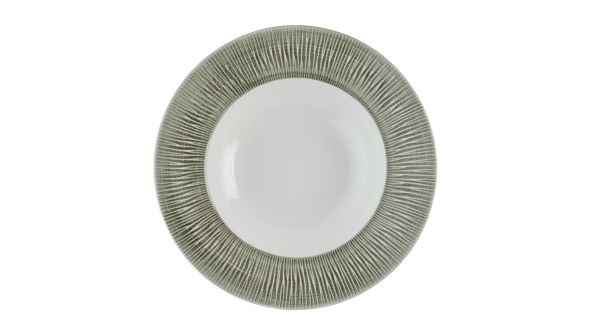 Churchill Bamboo Ceramic Spinwash Alpine Wide Rim Bowls 280mm (12 Pack) ALBALWBL1